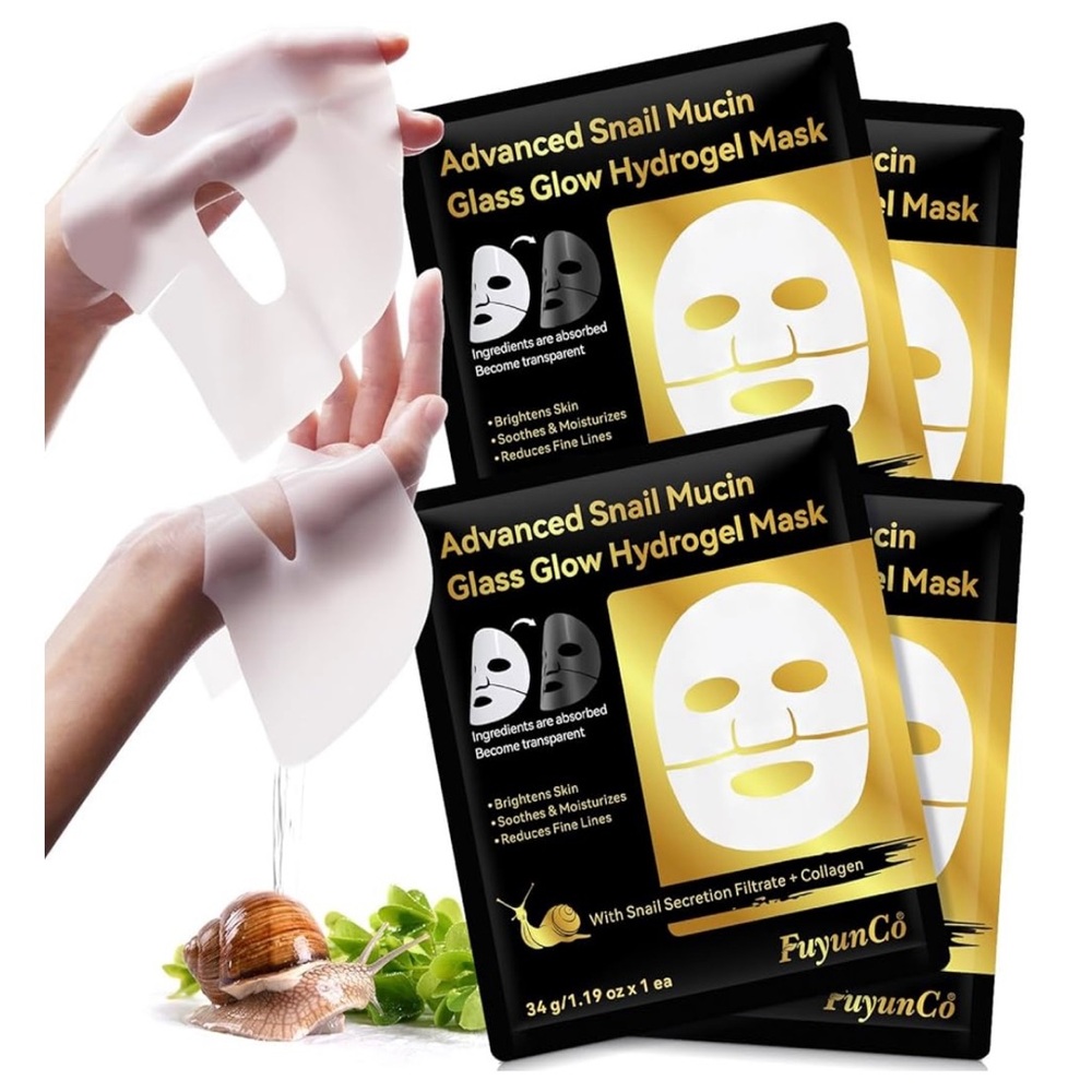 🆕NWT Advanced Snail Mucin Hydrogel Masks - 4 Pack, Sealed